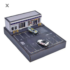 1:64 Precision Magnetic Drift Stage - DIY Miniature Race Track & Display Scene