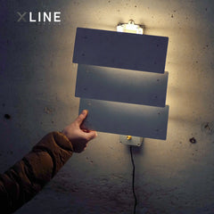 Xlinespace Multi-Panel Adjustable Wall Lamp – Modern Ambient Lighting