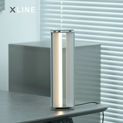 Xlinespace Minimalist Modern Metal Desk Lamp – Sleek Industrial Style for Bedroom, Office, and Living Room