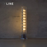 Xlinespace Modern Floor Lamp with 360° LED Tubes - 48W, 304 Stainless Steel & Cast Iron Structure