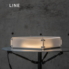 Xlinespace Modern Bedroom LED Floor Lamp - 8mm Double - Sided Frosted Acrylic, 15W jelly lamp