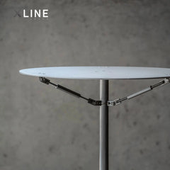 Xlinespace Aluminum Outdoor Side Table – Hydrogen-Coated Surface, Minimalist Design