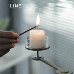 Xlinespace Galaxy II - Adjustable Floor Candle Holder – Dual Arm Aromatherapy Stand