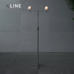 Xlinespace Galaxy II - Adjustable Floor Candle Holder – Dual Arm Aromatherapy Stand