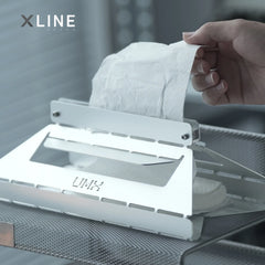 Xlinespace Handcrafted Industrial Metal Tissue Box,Designer Steel Holder for Home or Office