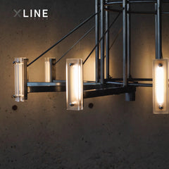 Xlinespace Industrial Pendant Light – Brushed Stainless Steel Hanging Lamp for Kitchen, Dining Room, Loft & Bar