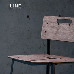 Xlinespace Marine Plywood Outdoor Chair with Backrest – Weatherproof Dining or Accent Chair for Patio & Living Room