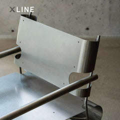 Xlinespace Modern Stainless Steel Frame Sofa – Minimalist Lounge Seating for Living Room or Office