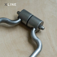 Xlinespace Pair of Stainless Steel Door Handles – Vibration Finish, Anti-Fingerprint