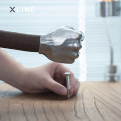 Xlinespace Solid Steel Fist Hammer – Handmade Metal Decor & Multi-Purpose Tool