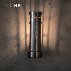 Xlinespace Wall Lamp Candle Holder – Gothic Industrial Metal Sconce for Pillar or LED Candles