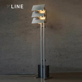 Xlinespace Tri-Fold Industrial Floor Lamp – 304 Stainless Steel & Aluminum Frame