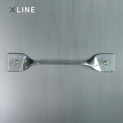 Xlinespace Vintage Industrial Wall Shelf – Twisted Aluminum Panel with Brass Hooks,Decorative Storage Display Rack