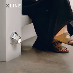 Xlinespace Sleek Polyhedral Cast Aluminum LED Wall Light – Modern Design for Hallways & Corridors