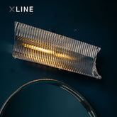 Xlinespace Modern Acrylic Wall Sconce, Creative Ambient Lighting for Hallway, Living Room, Vanity Mirror