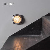 Xlinespace Mini Vintage Wall Sconce, Cast Aluminum LED Light for Corridor & Stairway