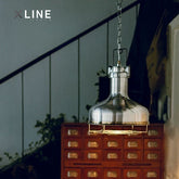 Xlinespace Cast Aluminum Pendant Light, Vintage Industrial Style Chandelier for Living Room & Staircase