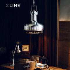 Xlinespace Cast Aluminum Pendant Light, Vintage Industrial Style Chandelier for Living Room & Staircase