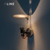 Xlinespace 180° Adjustable Wall Sconce – Dimmable Ambient Light for Living Room & Bedroom