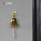Xlinespace Vintage Brass Door Bell – Wall Mounted Ringing Bell for Home or Shop Décor
