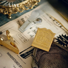 Xlinespace Vintage Brass & Iron Magnetic Clips for Files and Small Items