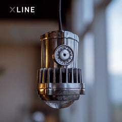 Xlinespace Vintage Industrial Bullet Design Pendant Lamp – Cast Aluminum, Mini