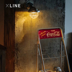 Xlinespace Modern Industrial Wall Sconce – Cast Aluminum Lamp for Bedroom, Hallway & Restaurant