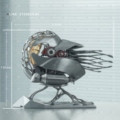 Xlinespace Creative Mechanical Metal Nautilus Model, High-end Art Puzzle Kit-The Perfect Fusion of Nature and Art SD-02