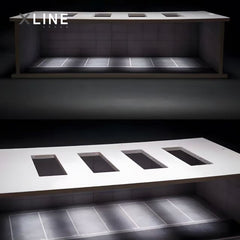 1:64 Industrial Display Case with 4000K COB LED Lighting - 300mm Large Diorama Scene