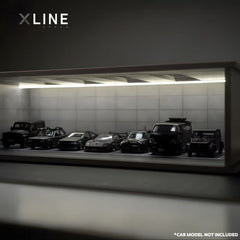 1:64 Industrial Display Case with 4000K COB LED Lighting - 300mm Large Diorama Scene