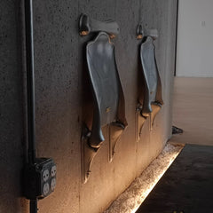 Xlinespace Foldable Wall-Mounted Industrial Chair – Vintage Minimalist Design for Dining & Outdoor Use