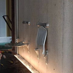 Xlinespace Foldable Wall-Mounted Industrial Chair – Vintage Minimalist Design for Dining & Outdoor Use