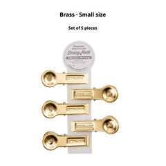 Xlinespace Vintage Brass & Iron Magnetic Clips for Files and Small Items