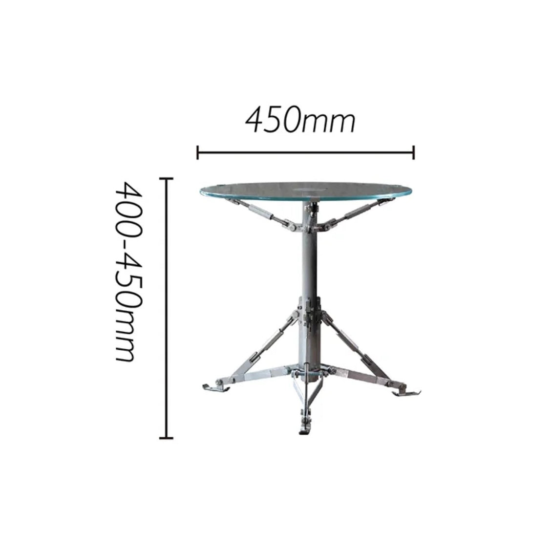 Xlinespace Outdoor Umbrella Side Table – Round Patio End Table, Weather-Resistant Metal Frame
