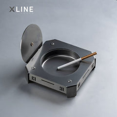 Xlinespace 304 Stainless Steel Ashtray, Desktop Ashtray for Home, Office & Outdoor