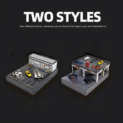 1:64 Precision Magnetic Drift Stage - DIY Miniature Race Track & Display Scene