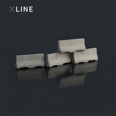1:64 Miniature Concrete Road Barrier Set - 8-Piece Diorama Accessory Pack