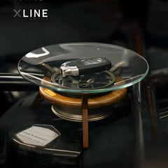 CNC Aluminum & Black Walnut Automotive Wheel Valet Tray