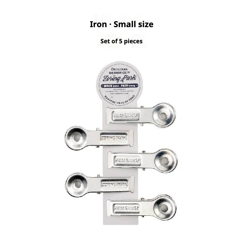 Xlinespace Vintage Brass & Iron Magnetic Clips for Files and Small Items