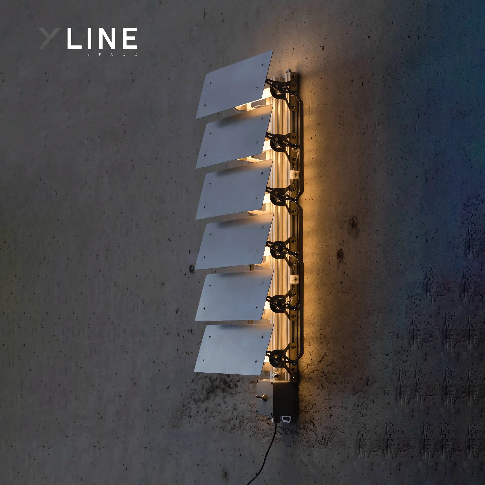 Xlinespace Multi-Panel Adjustable Wall Lamp – Modern Ambient Lighting