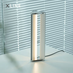 Xlinespace Minimalist Modern Metal Desk Lamp – Sleek Industrial Style for Bedroom, Office, and Living Room