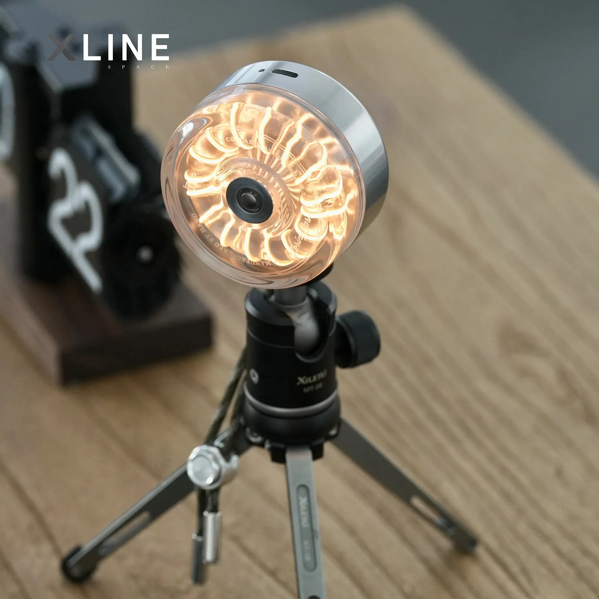Xlinespace Creative Outdoor Camping LED Lamp - Rechargeable, Dimmable Mood Light & Night Light for Garden, Patio, and Outdoor Décor