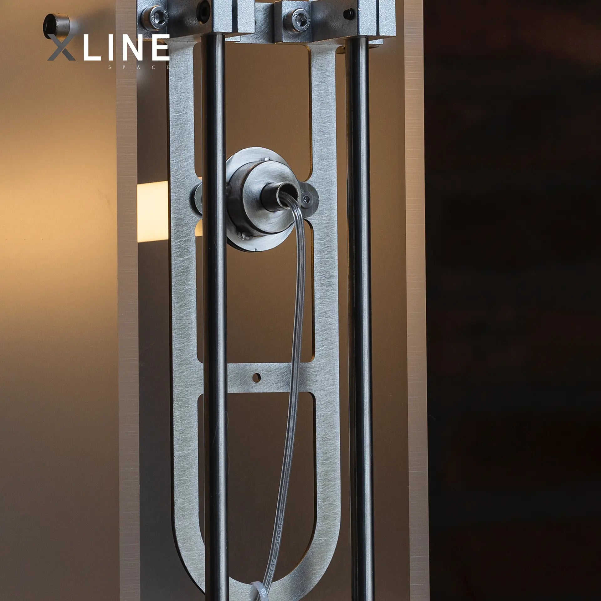 Xlinespace Modern Floor Lamp with 360° LED Tubes - 48W, 304 Stainless Steel & Cast Iron Structure