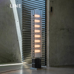 Xlinespace Modern Floor Lamp with 360° LED Tubes - 48W, 304 Stainless Steel & Cast Iron Structure