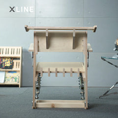 Xlinespace Nordic Style Shock-Absorbing Gaming Chair with Marine Board and Wood Design