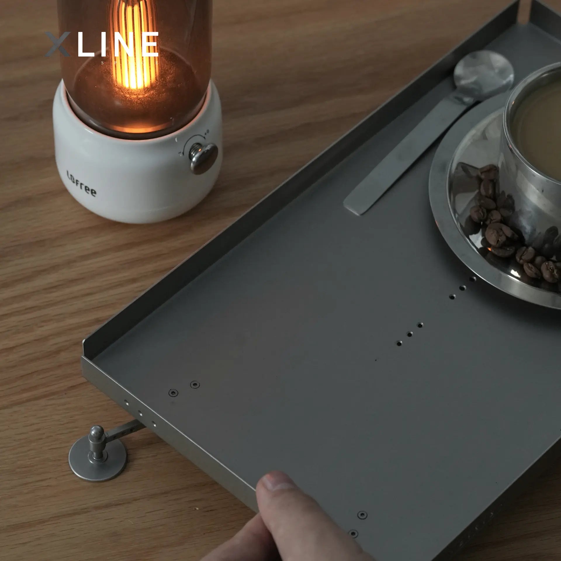 Xlinespace Stainless Steel Tray Furniture, Home Storage Tray, Coffee and Dining Tray