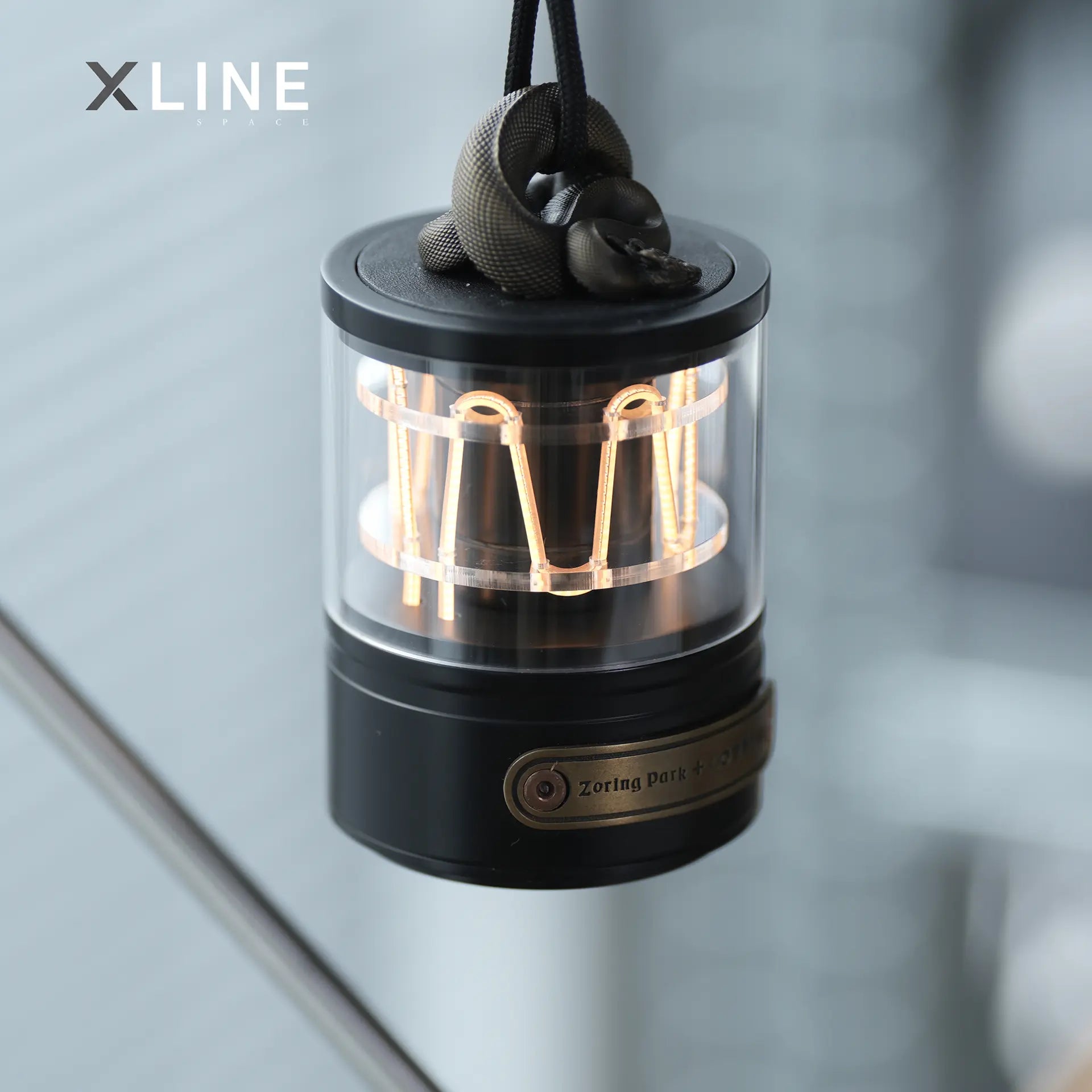 Xlinespace Touch-Control Ambient Light with Braided Strap – Snake-Inspired Hanging Design, Rechargeable LED