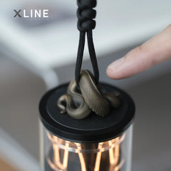 Xlinespace Touch-Control Ambient Light with Braided Strap – Snake-Inspired Hanging Design, Rechargeable LED
