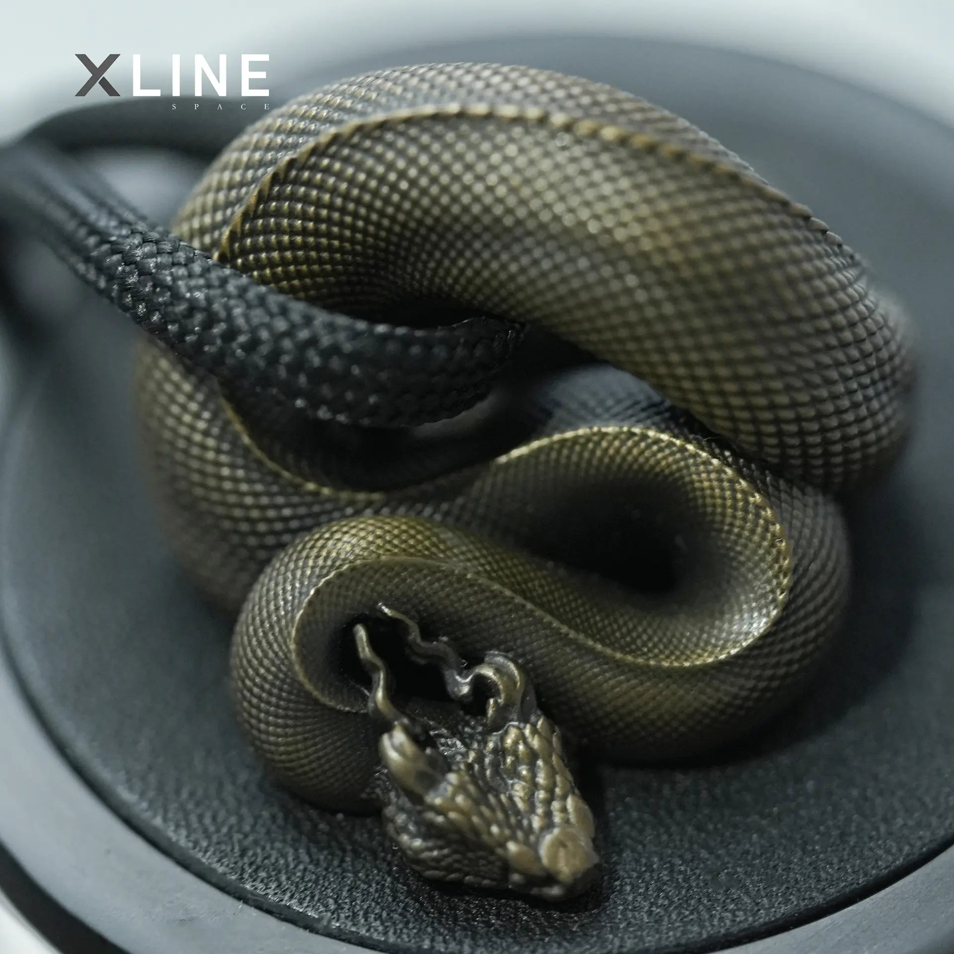Xlinespace Touch-Control Ambient Light with Braided Strap – Snake-Inspired Hanging Design, Rechargeable LED