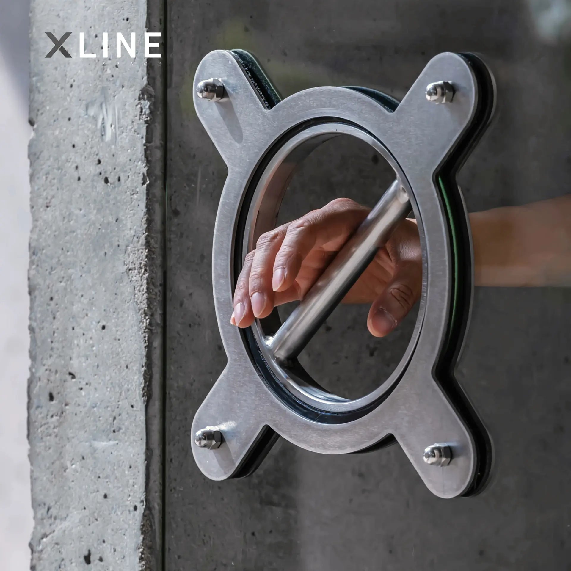 Xlinespace Pivot Door Pull Handle – 304 Stainless Steel Modern Hinge for Interior & Glass Doors